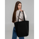 Сумка для покупок на молнии Shopaholic Zip, черная, фото 8