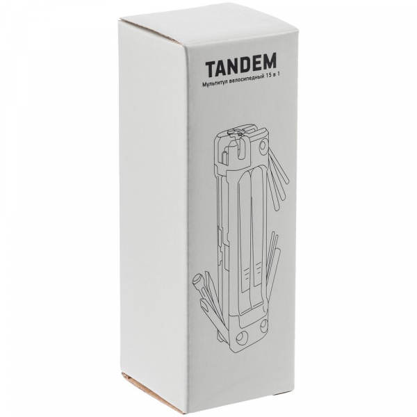 Мультитул велосипедный Tandem, серый - купить оптом