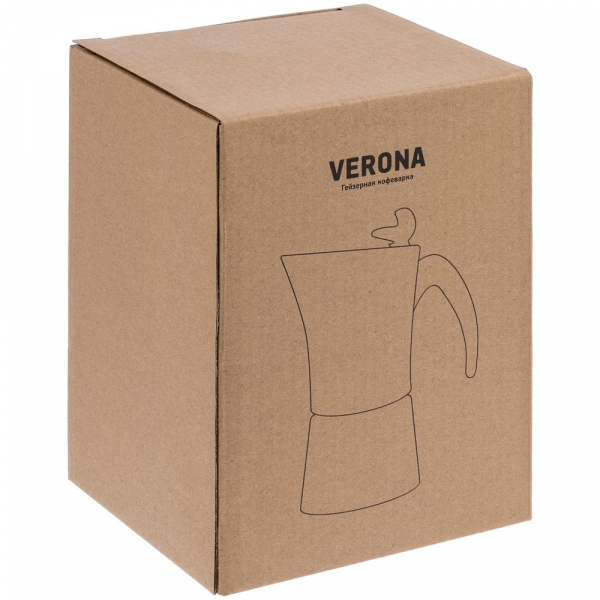 Гейзерная кофеварка Verona, в коробке - купить оптом
