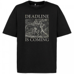 Футболка оверсайз Deadline, черная, фото 2