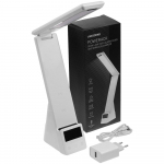 Лампа с беспроводной зарядкой смартфона и часов Powerack, белая, фото 12