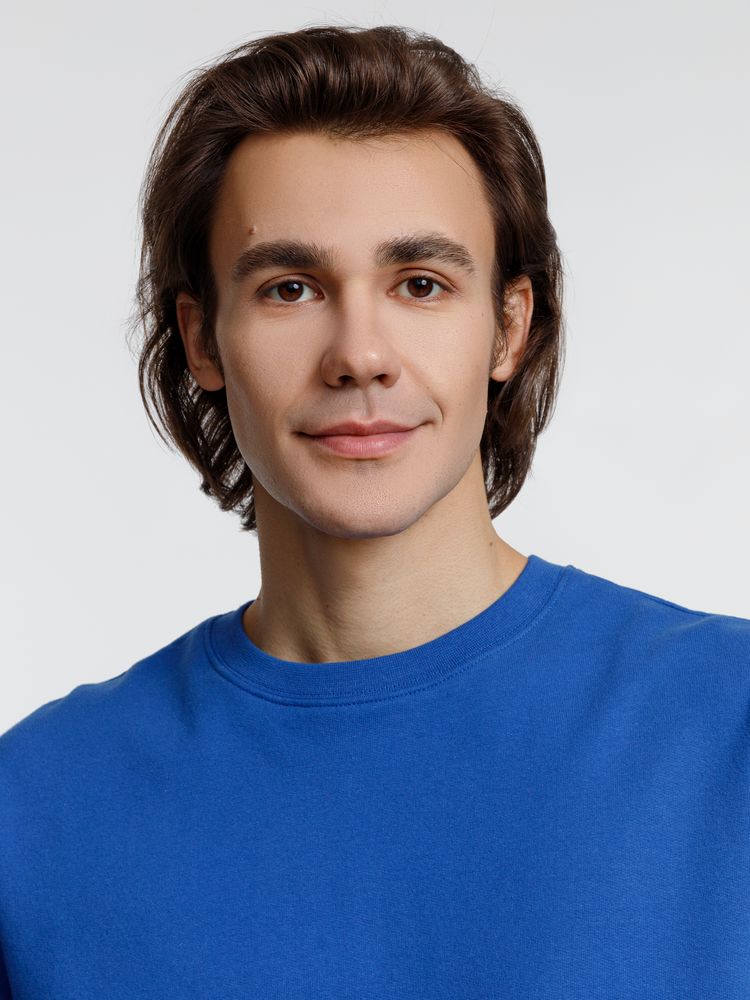 Свитшот унисекс Columbia, ярко-синий - купить оптом