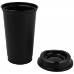 Стакан с крышкой Color Cap Black, черный, фото 1