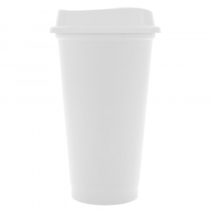 Стакан с крышкой Color Cap White, белый - купить оптом