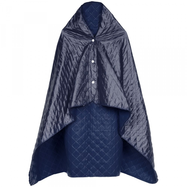 Плед-пончо для пикника SnapCoat, синий - купить оптом