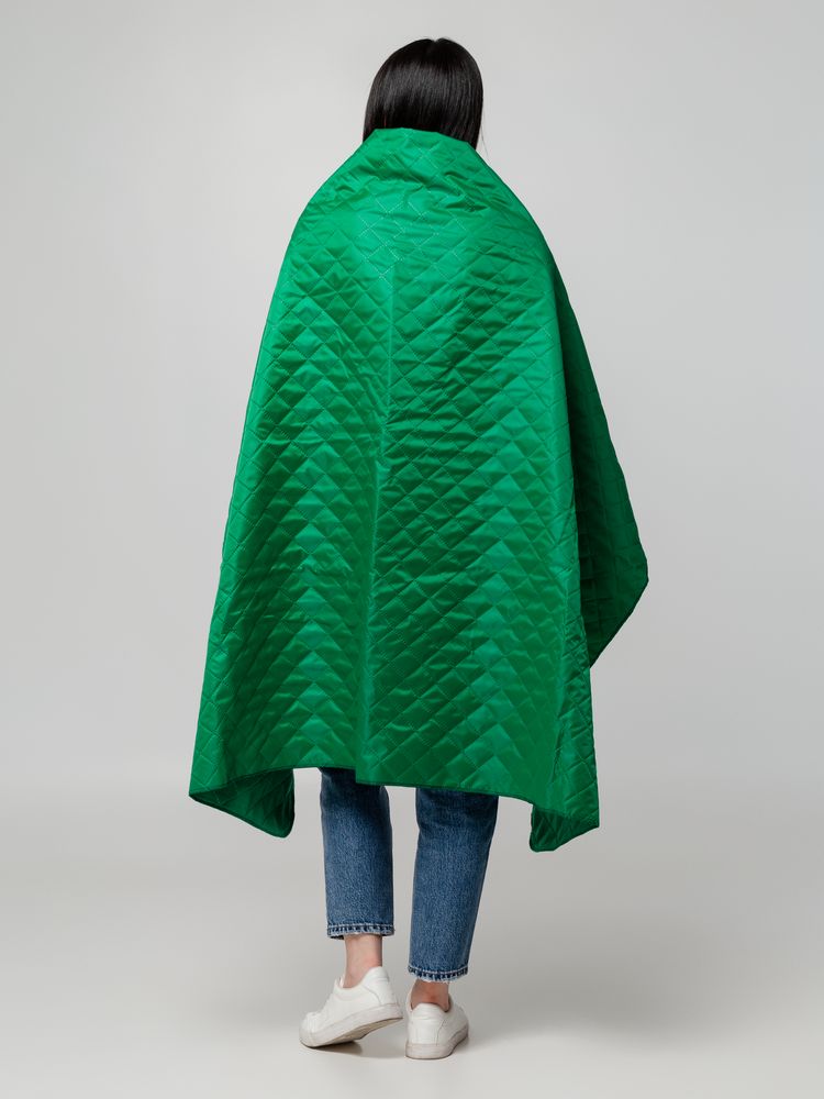 Плед-пончо для пикника SnapCoat, зеленый - купить оптом