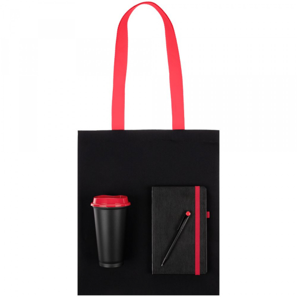 Набор Velours Bag, черный с красным - купить оптом