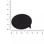 Наклейка тканевая Lunga Bubble, M, черная, фото 1