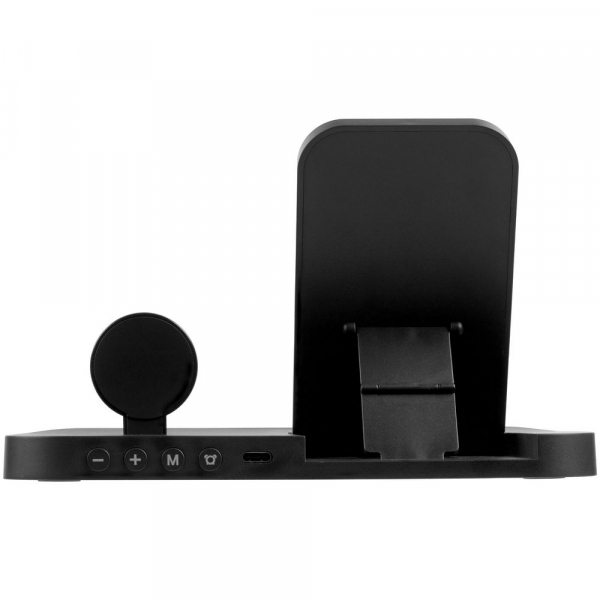 Зарядная станция с часами Clock Nest, черная - купить оптом