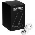 Беспроводное зарядное устройство с быстрой зарядкой Overtop, белое, фото 7