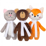 Мягкая игрушка Beastie Toys, лисенок с белым шарфом, фото 3