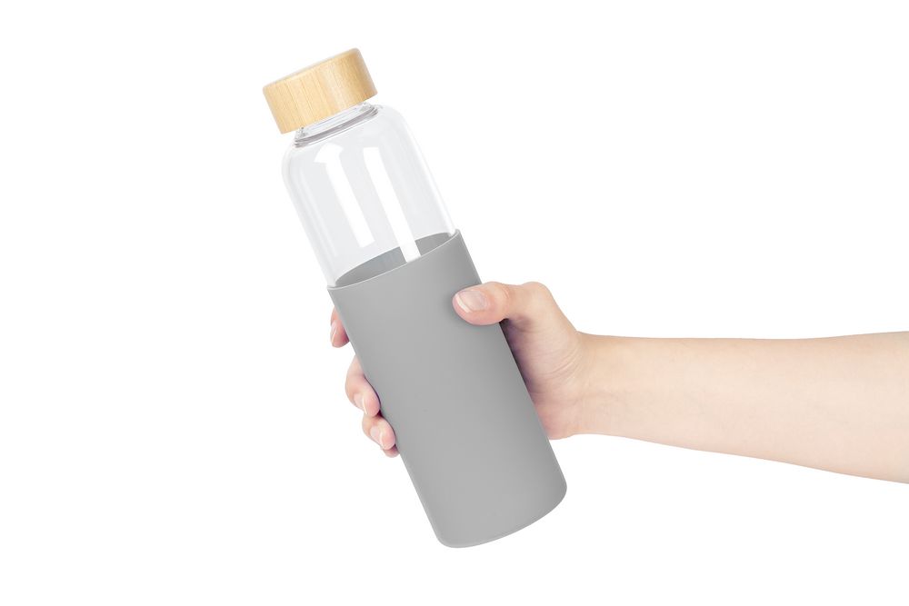 Бутылка для воды Onflow, серая - купить оптом