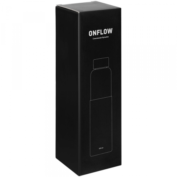 Бутылка для воды Onflow, черная - купить оптом