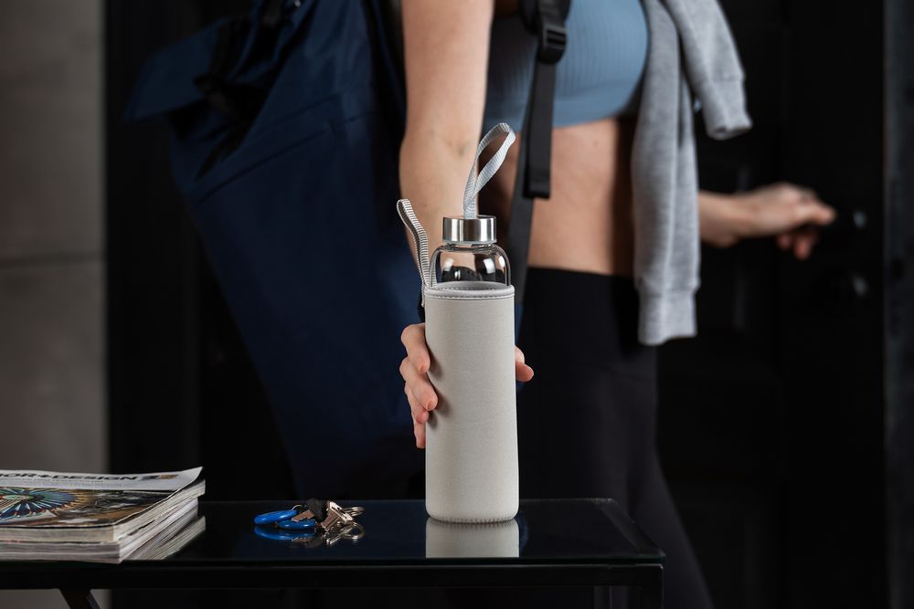Бутылка для воды Sleeve Ace, серая - купить оптом