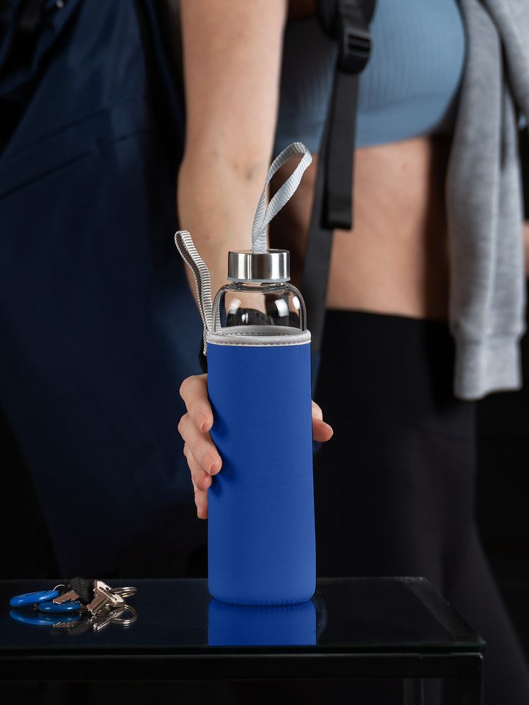 Бутылка для воды Sleeve Ace, синяя - купить оптом