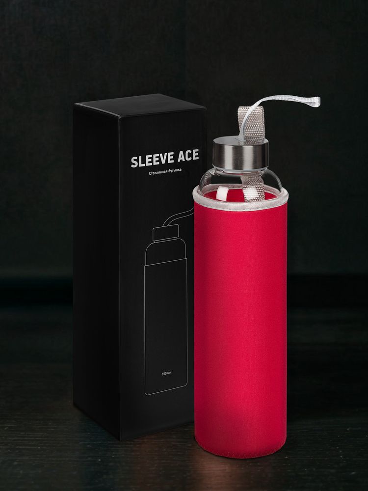Бутылка для воды Sleeve Ace, красная - купить оптом