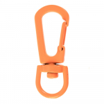 Застежка-карабин Snap Hook, S, желтый неон - купить оптом