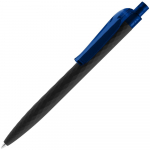 Ручка шариковая Prodir QS01 PRT-P Soft Touch, черная с оранжевым - купить оптом