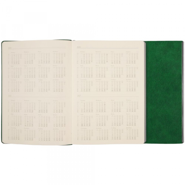 Ежедневник Petrus Flap, недатированный, зеленый - купить оптом