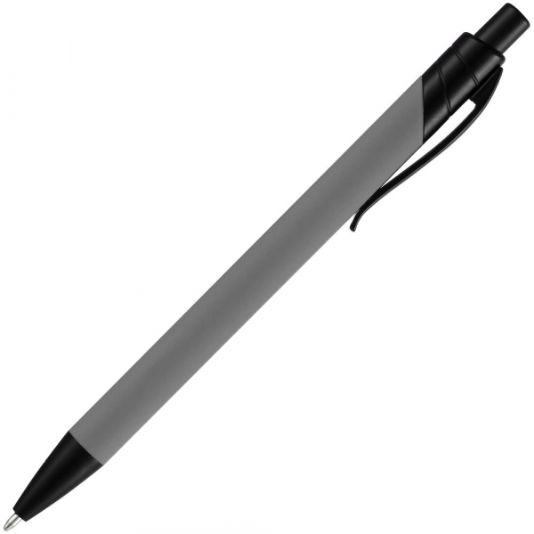 Ручка шариковая Undertone Black Soft Touch, серая - купить оптом
