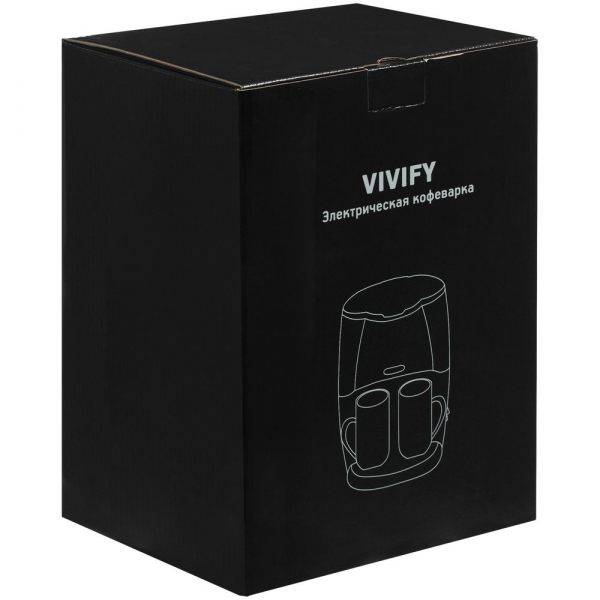 Электрическая кофеварка Vivify, черная - купить оптом