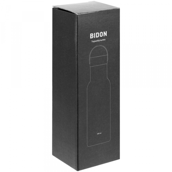 Термобутылка Bidon, черная - купить оптом