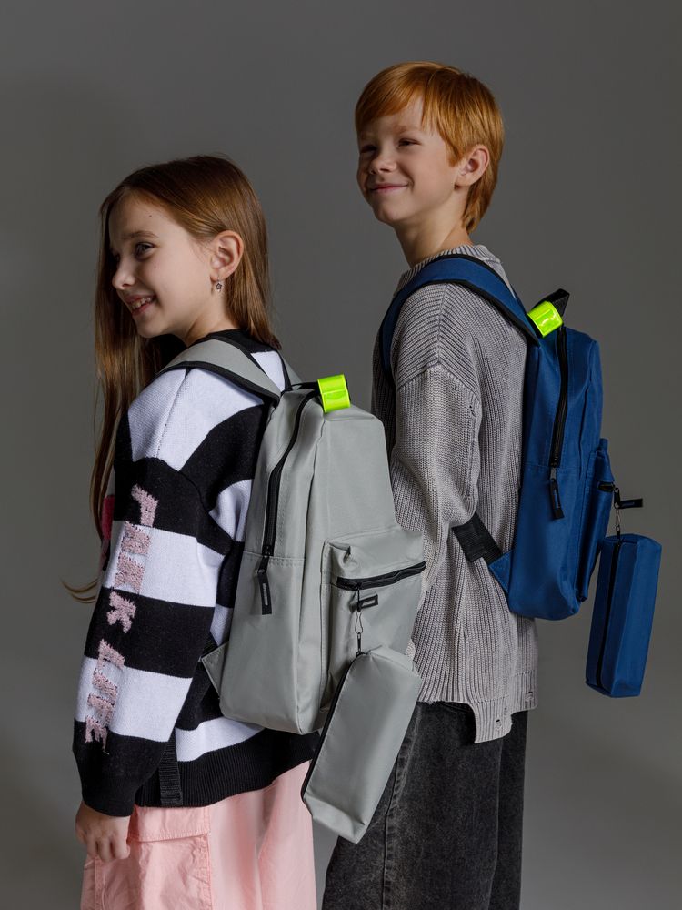 Детский рюкзак Base Kids с пеналом, темно-синий - купить оптом