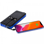 Аккумулятор с беспроводной зарядкой Holiday Maker Wireless, 10000 мАч, синий, фото 7