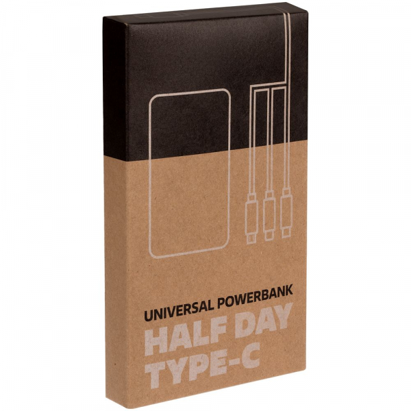 Аккумулятор Uniscend Half Day Type-C 5000 мAч, зеленый - купить оптом