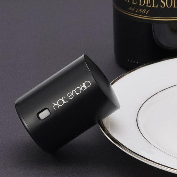 Вакуумная пробка для вина Wine Sealer, черная - купить оптом