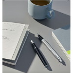Ручка шариковая Parker IM Essential Stainless Steel CT, серебристая с черным, фото 6