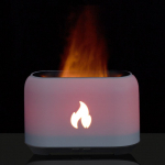 Увлажнитель-ароматизатор Fusion Blaze с имитацией пламени, белый - купить оптом