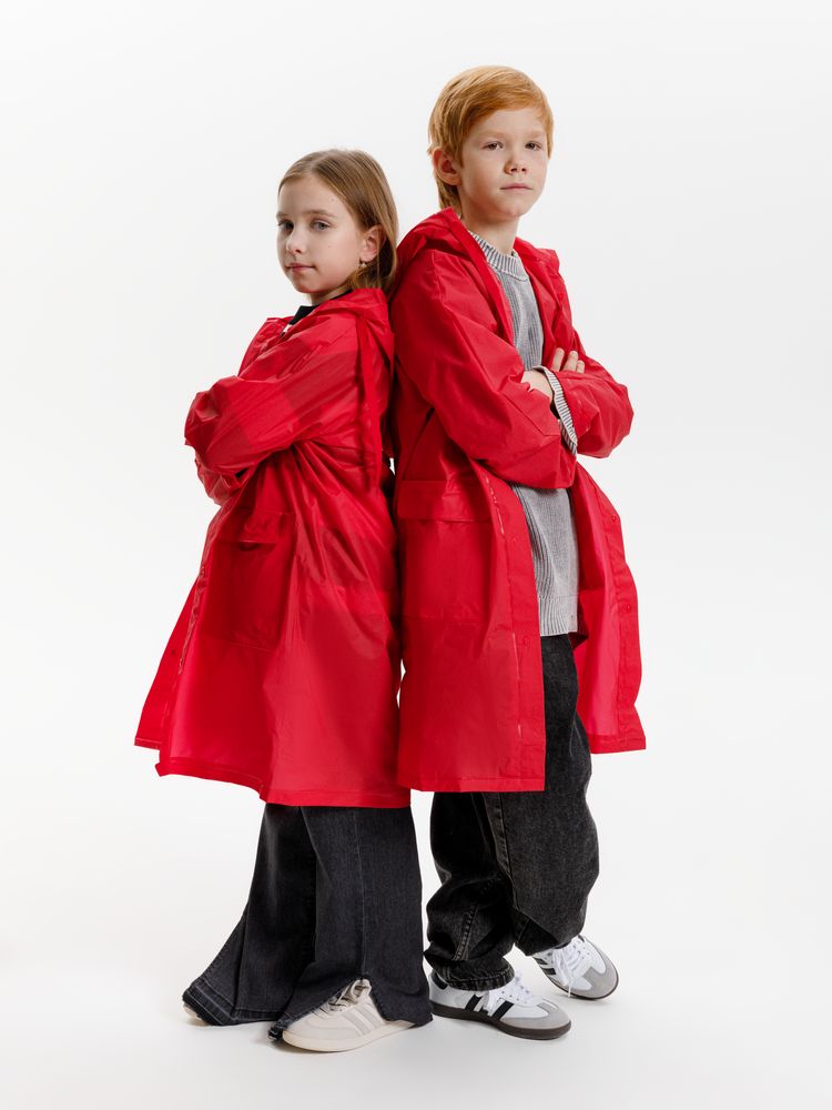 Дождевик детский RainDrop Kids, красный - купить оптом