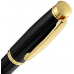 Ручка шариковая Letra Gold, глянцевая, черная, фото 3