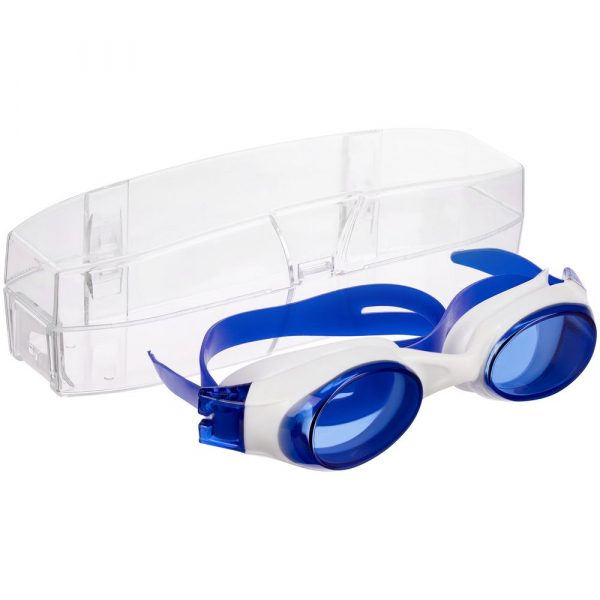 Очки для плавания Swimatic, синие с белым - купить оптом