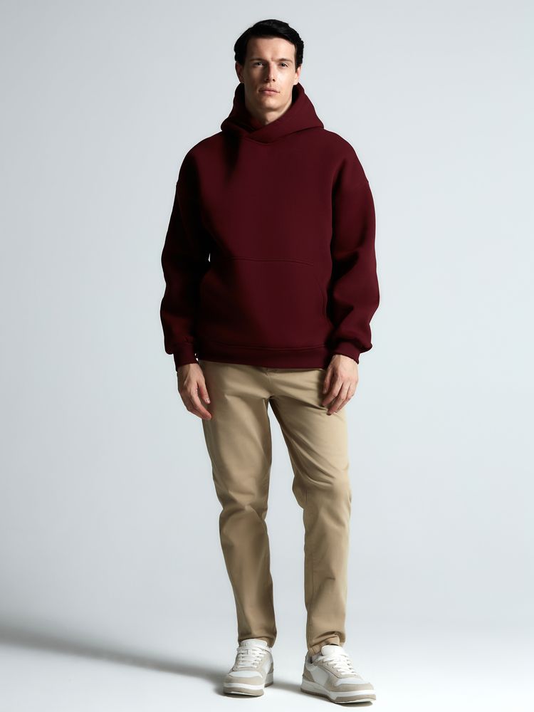 Худи Kulonga Oversize, бордовое - купить оптом