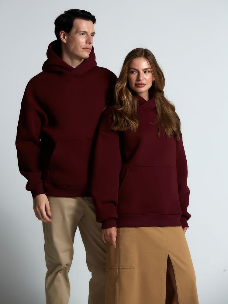 Худи Kulonga Oversize, бордовое - купить оптом
