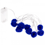 Гирлянда Cosy Poms, синяя, фото 4