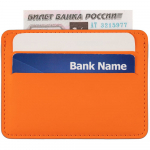 Чехол для карточек Shall Simple, оранжевый, фото 4