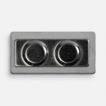 Значок Magnet Matto, серебристый глянцевый, фото 3