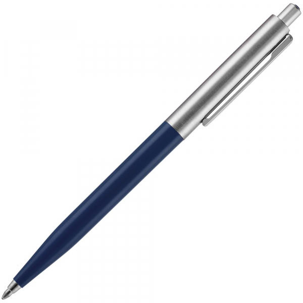 Ручка шариковая Senator Point Metal, ver.2, темно-синяя - купить оптом