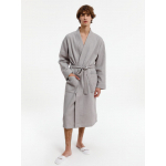 Халат вафельный Kimono, светло-серый, фото 6