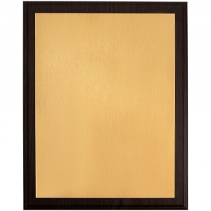 Плакетка Plaque XL, венге с золотистой пластиной - купить оптом