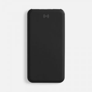 Аккумулятор с беспроводной зарядкой All Day Wireless, 10000 мАч, черный - купить оптом