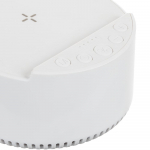 Bluetooth-колонка с беспроводной зарядкой relaxTime, белая, фото 4