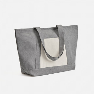 Шопер Shophop, серый с неокрашенным - купить оптом