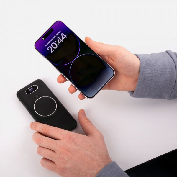 Аккумулятор Omni Qi 10000 мАч, ver.2, черный - купить оптом