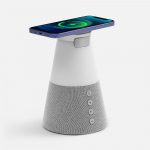Bluetooth-колонка с беспроводной зарядкой и подсветкой Cone Sonance, серая, фото 1