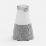 Bluetooth-колонка с беспроводной зарядкой и подсветкой Cone Sonance, серая, фото 4