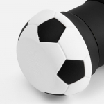 Складная бутылка для воды Football Flex, белая с черным, фото 4